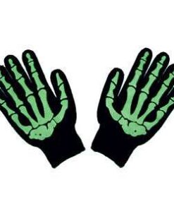 Guantes Calavera Esqueleto "Brillo en Oscuridad" Lana