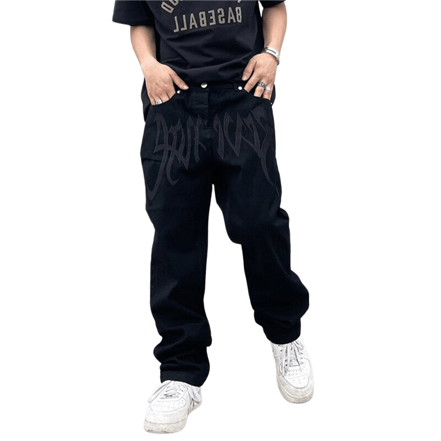 Pantalon Jeans "REVENGE" Negro
