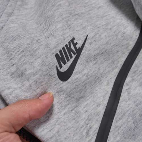 Conjunto NIKE TECH Fleece Polerón Buzo "Gris" Algodón Real - Imagen 2