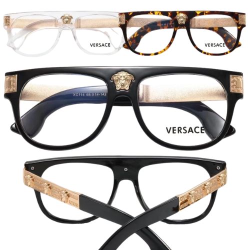 Gafas Transparentes VERSACE "3 Colores" Negro Blanco Rojo