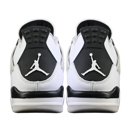 Air Jordan Retro 4 "Military Black" Blancas Negras - Imagen 2