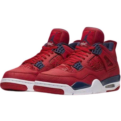Air Jordan Retro 4 "Fiba Gym Red Obsidian White" Rojas