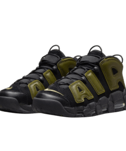 AIR MORE UPTEMPO «Rough Green» Negro Con Verde