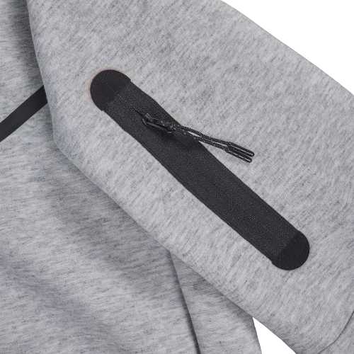 Conjunto NIKE TECH Fleece Polerón Buzo "Gris" Algodón Real - Imagen 4