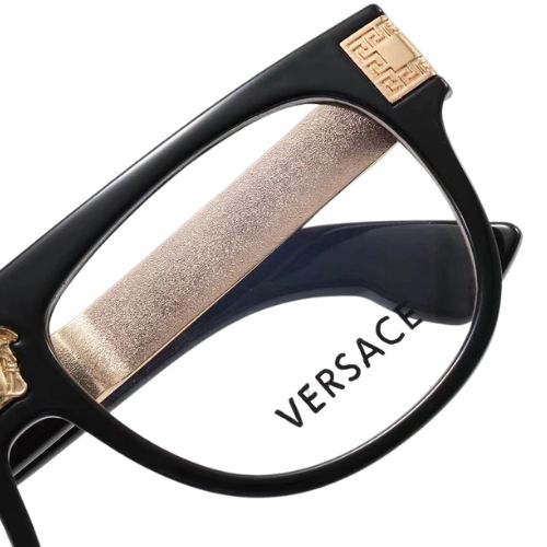 Gafas Transparentes VERSACE "3 Colores" Negro Blanco Rojo - Imagen 2