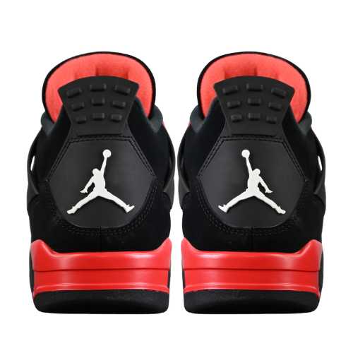 Air Jordan Retro 4 "Red Thunder" Negro Rojo - Imagen 2