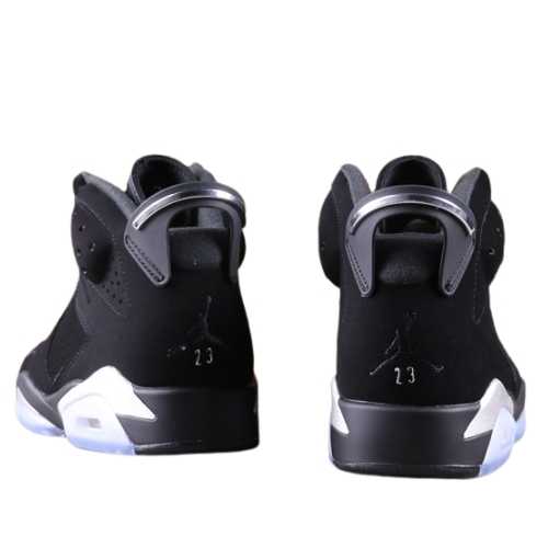 Air Jordan Retro 6 "Chrome Metallic Silver" Negras - Imagen 2