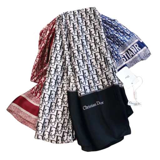 Bufanda DIOR – 180x90cm | Colores Negro, Rojo, Azul