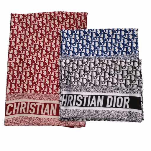 Bufanda DIOR – 180x90cm | Colores Negro, Rojo, Azul - Imagen 2