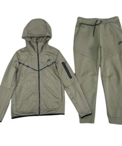 Conjunto Polerón Buzo NIKE TECH FLEECE "Verde" Algodón Real