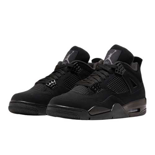 Air Jordan Retro 4 "BLACK CAT" Negras - 100% GAMUZA