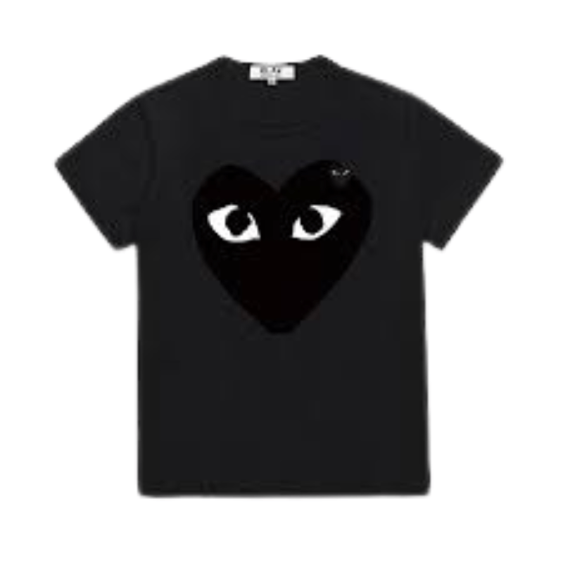 POLERA COMME DES GARÇONS PLAY "Negro/Negro"