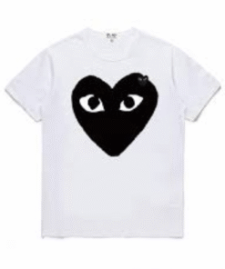 POLERA COMME DES GARÇONS PLAY "Blanco/Negro"