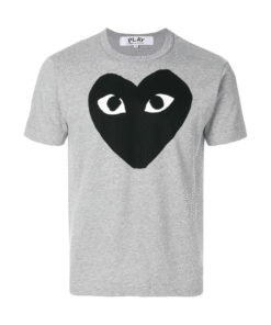 POLERA COMME DES GARÇONS PLAY "Gris/Negro"