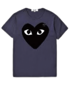 POLERA COMME DES GARÇONS PLAY "Azul/Negro"