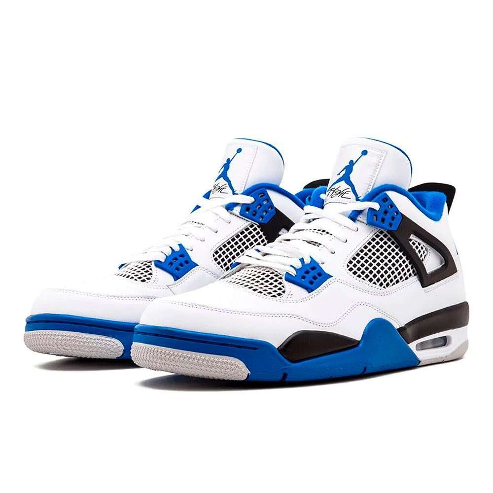 Air Jordan Retro 4 "Motorsports" Blanco Azul