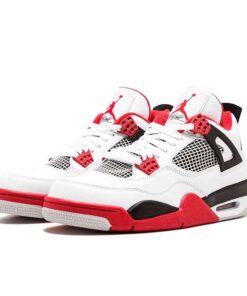 Air Jordan Retro 4 "Fire Red" Blanco Rojo