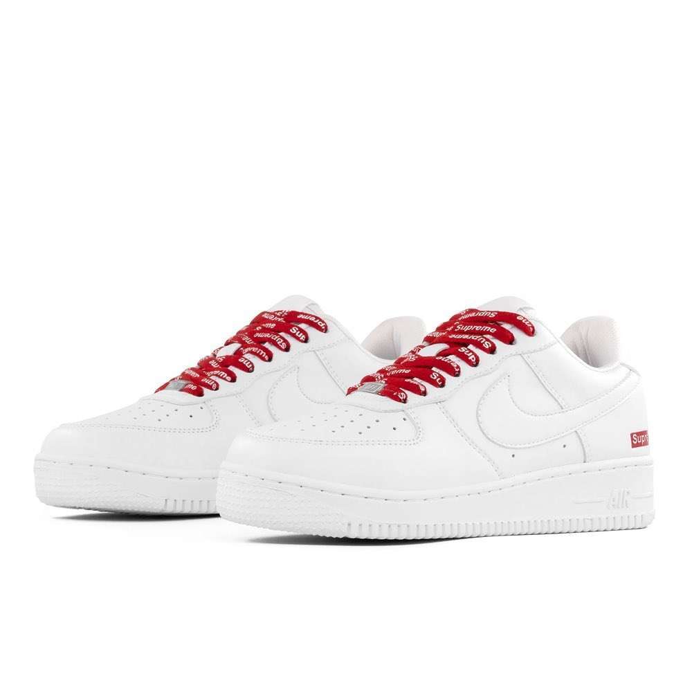 Nike Air Force 1 "Supreme" Blanco Rojo