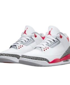 Air Jordan Retro 3 "Fire Red" White Red Blanco Rojo