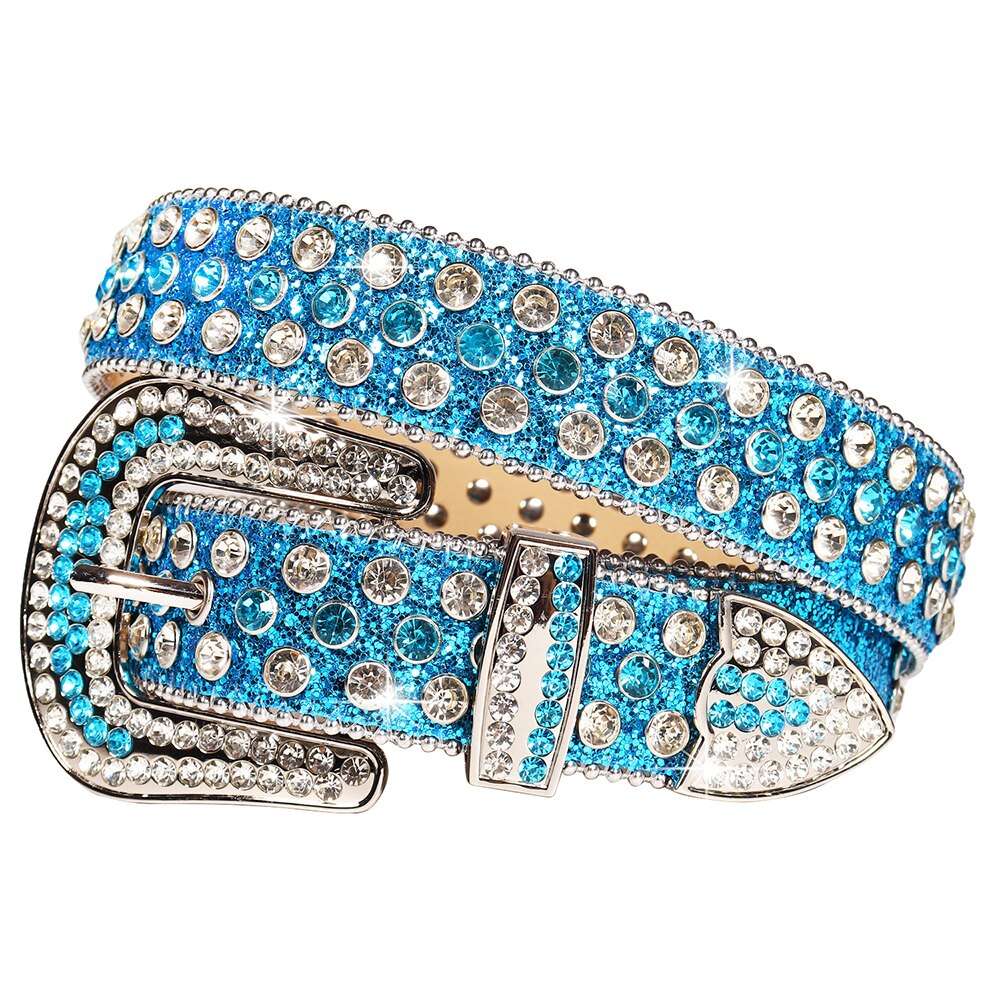 CINTURON BBSIMON "Celeste" DIAMANTES