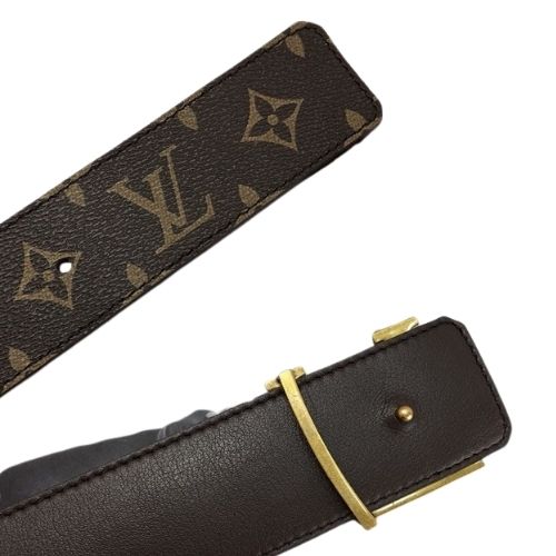 Cinturones LV LOUIS VUITTON "Cuadros Clasicos" - Cuero Hebilla Metal - Imagen 5