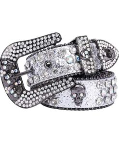 CINTURON BBSIMON SKELETON "Plateado"