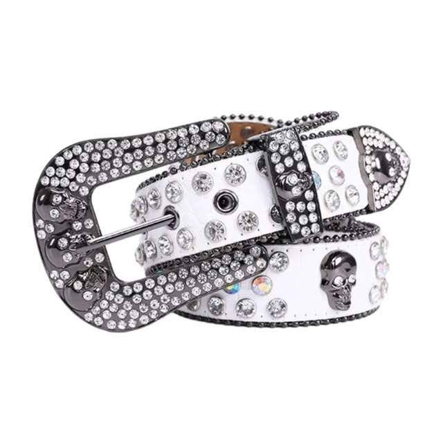 CINTURON BBSIMON SKELETON "Blanco"