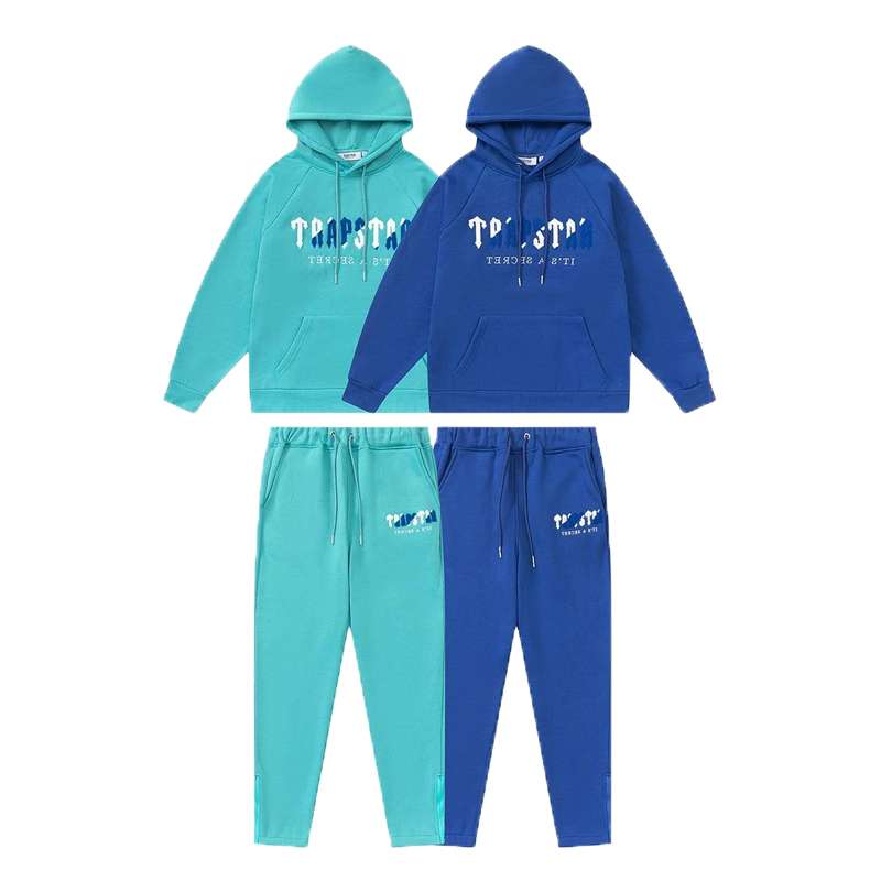Conjuntos TRAPSTAR Invierno "Celeste y Azul" Bordado