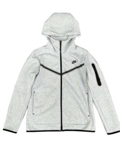 Polerón NIKE TECH FLEECE "Gris" Algodón Alta Calidad