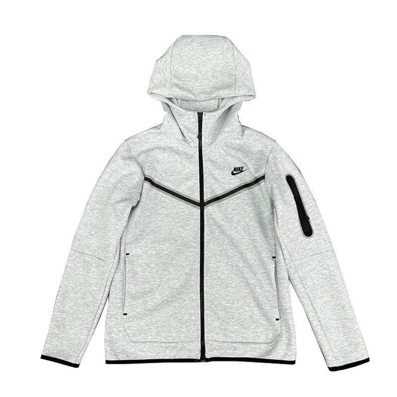 Polerón NIKE TECH FLEECE "Gris" Algodón Alta Calidad