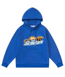 Poleron TRAPSTAR Shooters "Azul Naranja" Bordado
