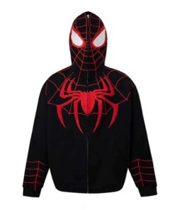 Poleron SPIDERMAN Y2K "Negro/Rojo" Bordado