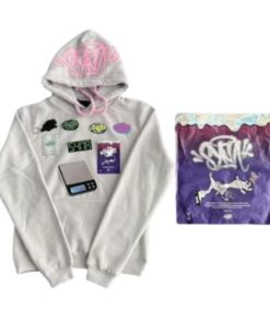 Polerón SYNA WORLD "Gris" ALGODÓN + BOLSA y STICKERS Exclusivos