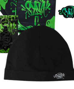 GORRO SYNA INVIERNO "Negro" + BOLSA y STICKERS