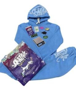 Conjunto SYNA Invierno "Celeste" + ACCESORIOS Algodón Real