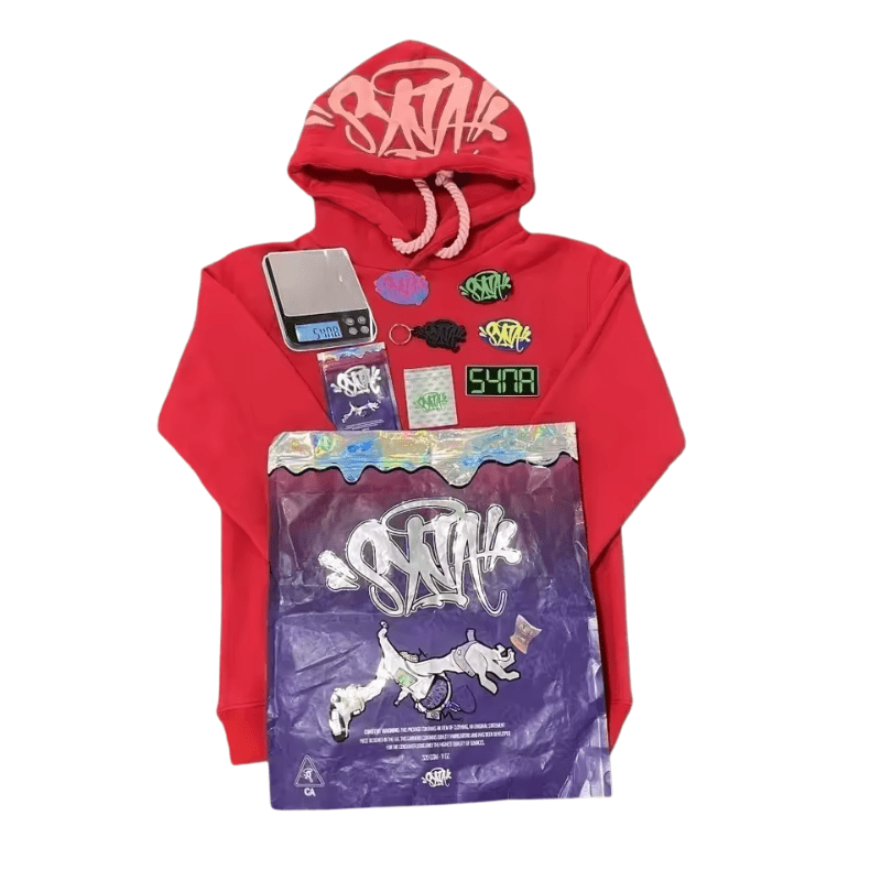 Polerón SYNA WORLD "Rojo" ALGODÓN + BOLSA y STICKERS