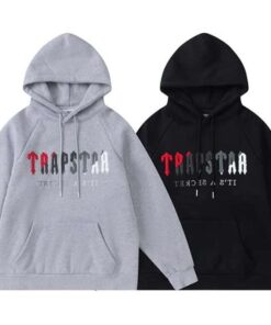 Poleron TRAPSTAR "Rojo/Gris" Bordado