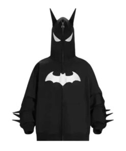 Poleron BATMAN Y2K "Negro" Bordado