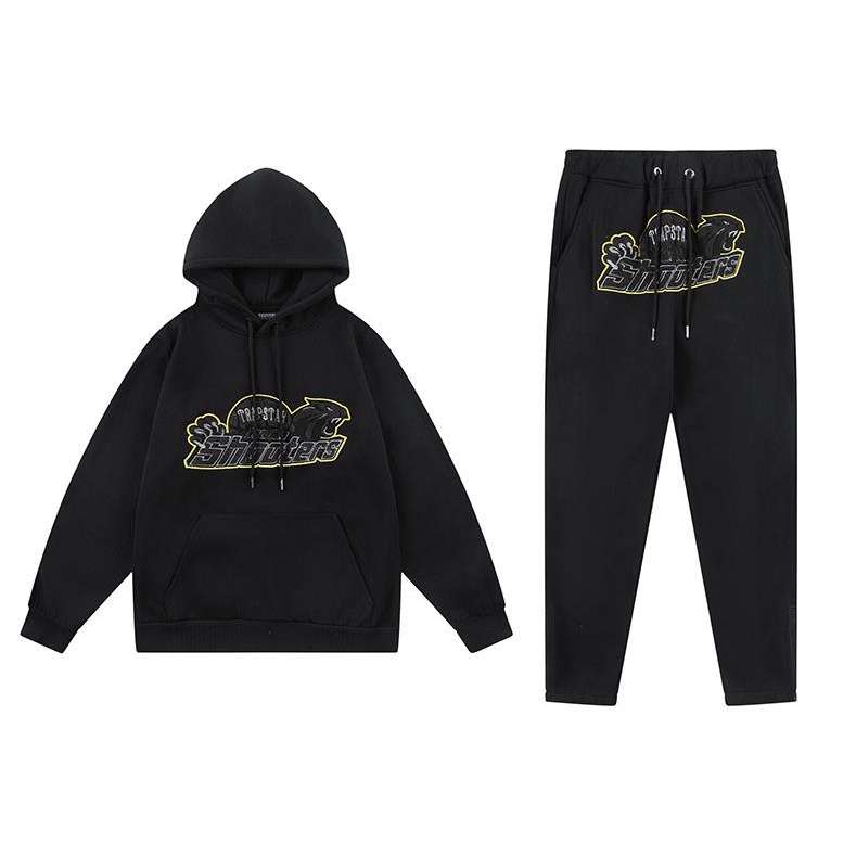 Conjuntos TRAPSTAR Shooters Invierno "Negro/Amarillo" Bordado