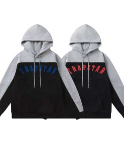 Poleron TRAPSTAR "Negro/Gris" Bordado