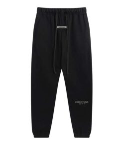 Pantalón Buzo ESSENTIALS "Negro" Algodón