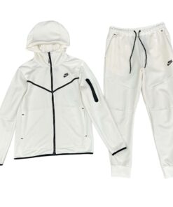 Conjunto NIKE TECH Fleece "Blanco" Algodón Real Premium