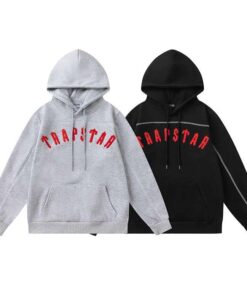 Poleron TRAPSTAR "Bordados Rojos"