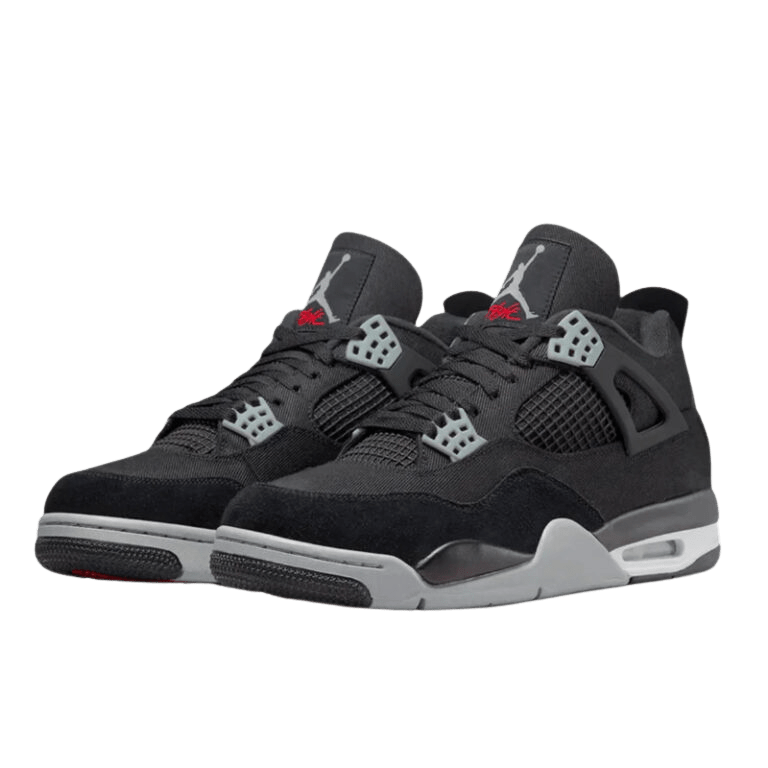 Air Jordan Retro 4 "Black Canvas" Negras