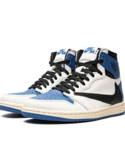 Air Jordan Retro 1 "Travis Scott Fragment Military Blue"