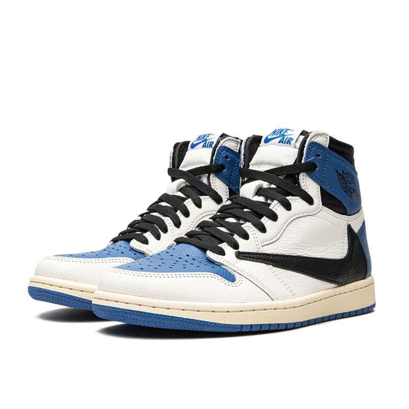 Air Jordan Retro 1 "Travis Scott Fragment Military Blue"