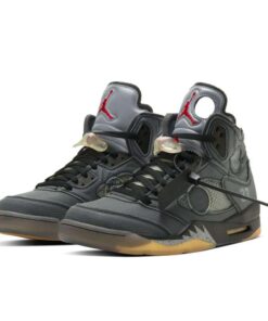 Air Jordan Retro 5 "OFF WHITE Black Negras"