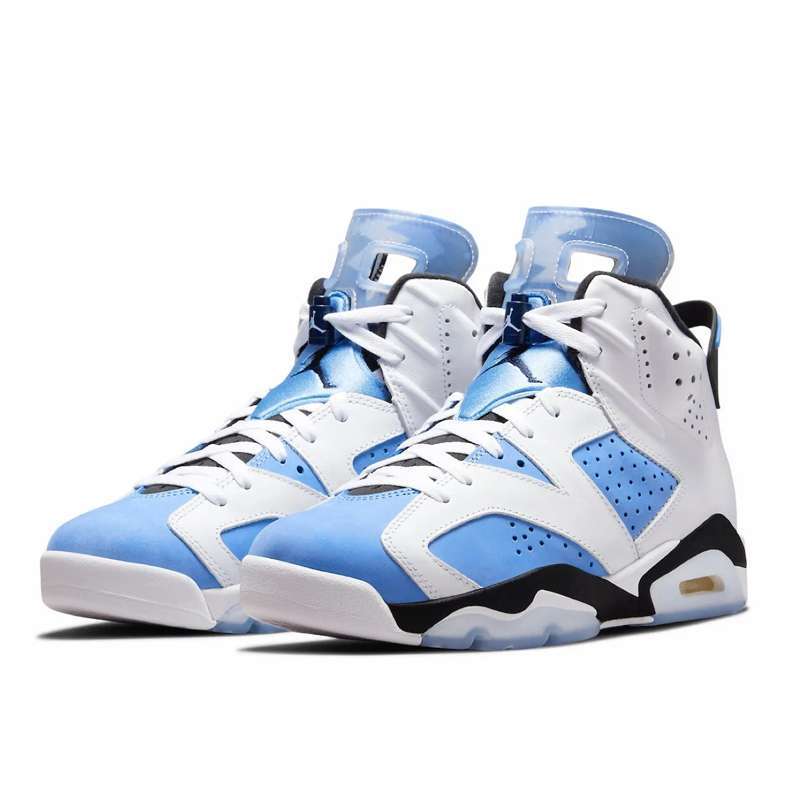 Air Jordan Retro 6 "UNC" Blanco Celeste