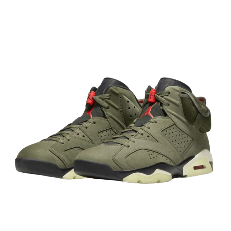 Air Jordan Retro 6 "Travis Scott Medium Olive" Verde