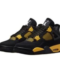 Air Jordan Retro 4 "Yellow Thunder" Negras Amarillo